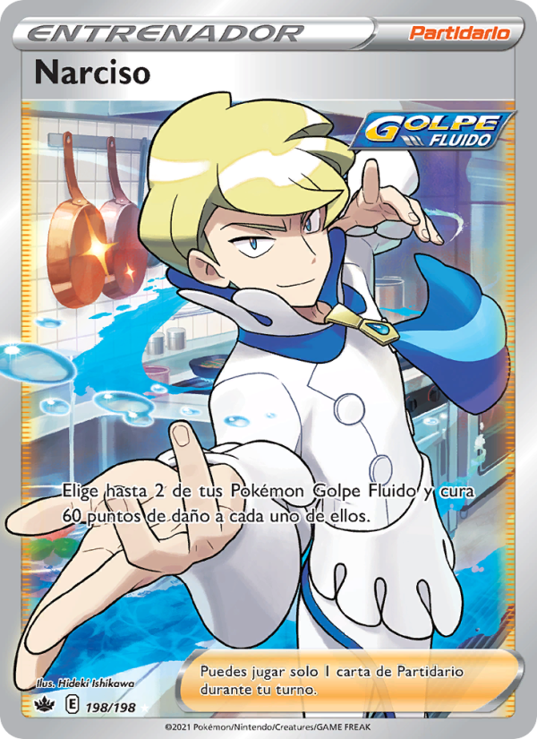 Narciso 198 — Chilling Reign (Spanish Pokémon TCG card)