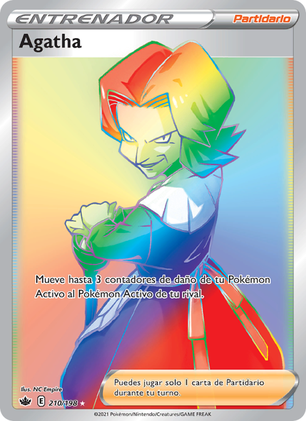 Agatha 210 — Chilling Reign (Spanish Pokémon TCG card)