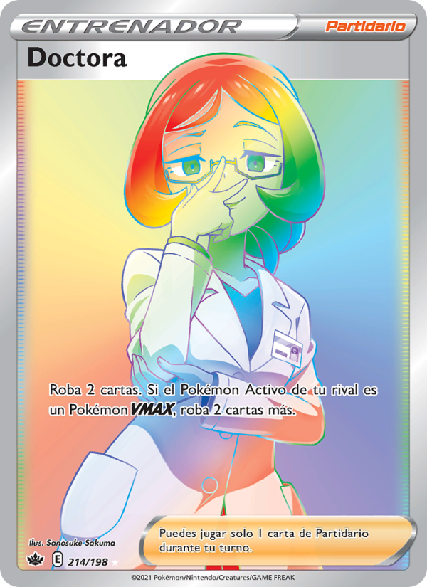 Doctora 214 — Chilling Reign (Spanish Pokémon TCG card)