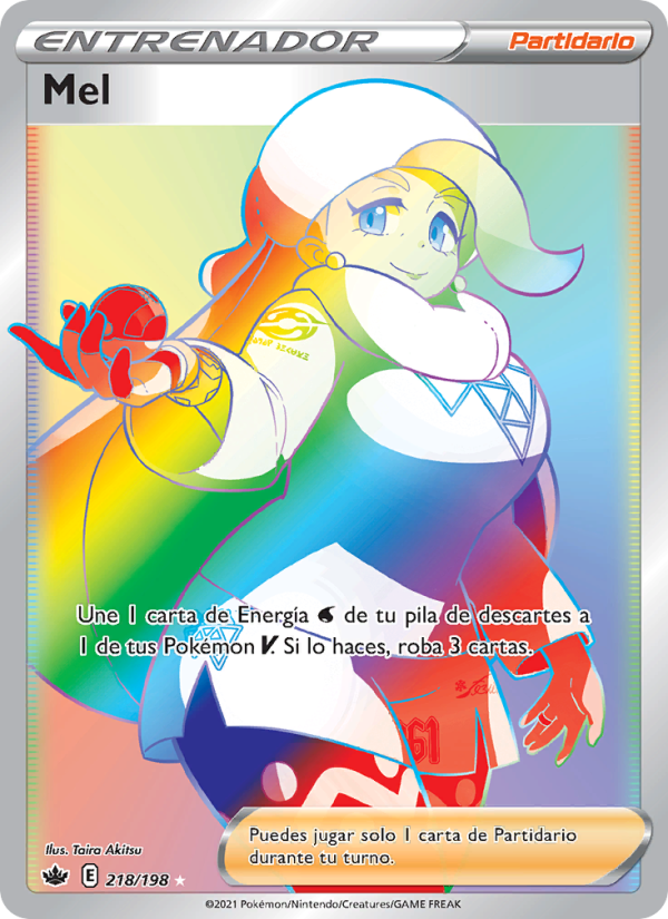 Mel 218 — Chilling Reign (Spanish Pokémon TCG card)