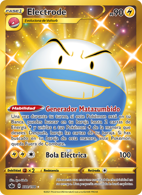 Electrode 222 — Chilling Reign (Spanish Pokémon TCG card)
