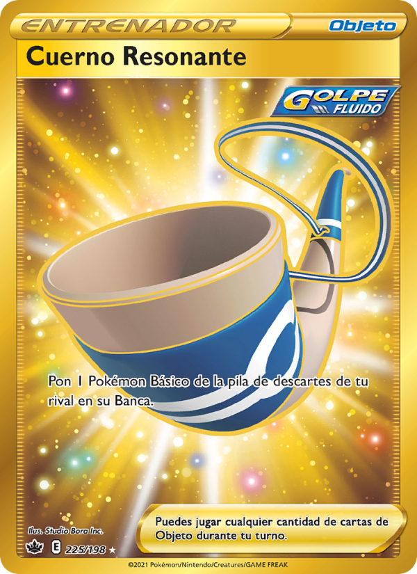 Cuerno Resonante 225 — Chilling Reign (Spanish Pokémon TCG card)