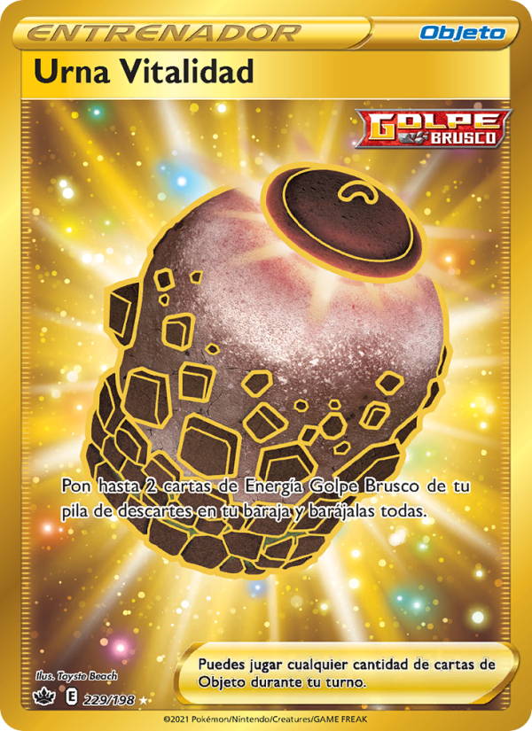 Urna Vitalidad 229 — Chilling Reign (Spanish Pokémon TCG card)