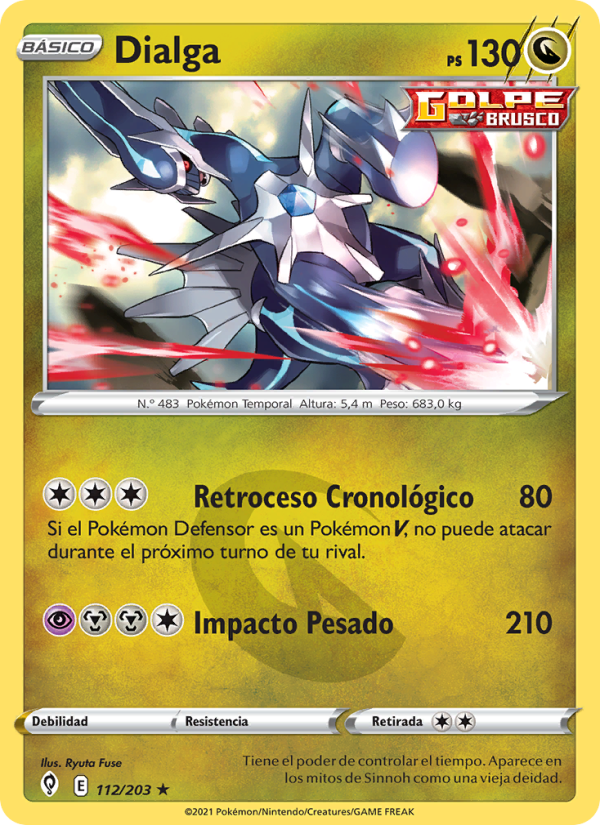 Dialga 112 — Evolving Skies (Spanish Pokémon TCG card)