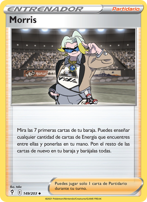 Morris 149 — Evolving Skies (Spanish Pokémon TCG card)