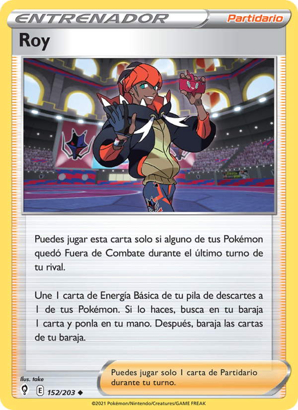 Roy 152 — Evolving Skies (Spanish Pokémon TCG card)
