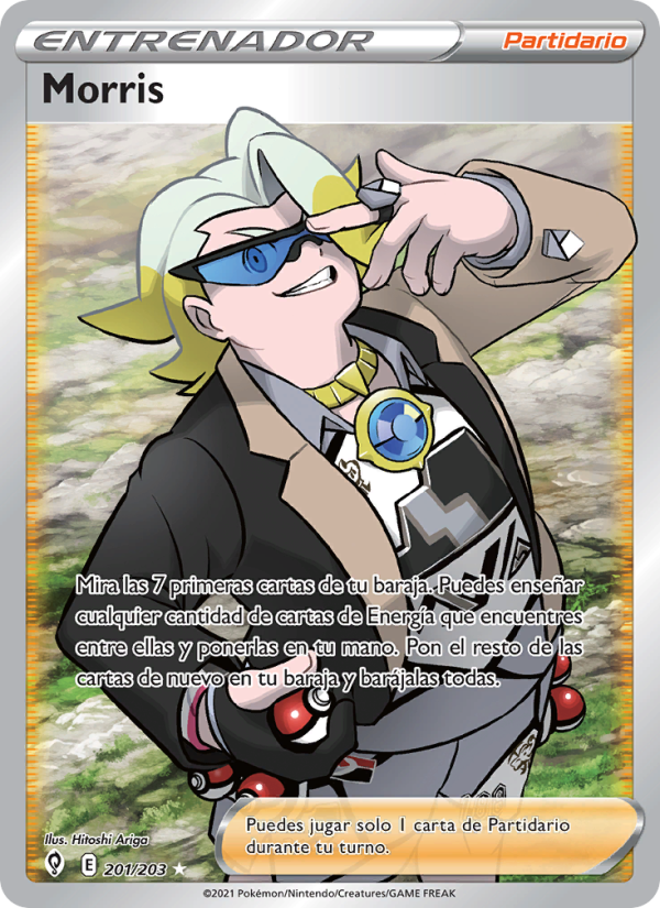 Morris 201 — Evolving Skies (Spanish Pokémon TCG card)