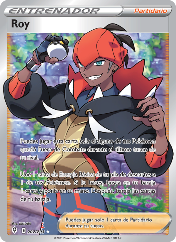 Roy 202 — Evolving Skies (Spanish Pokémon TCG card)
