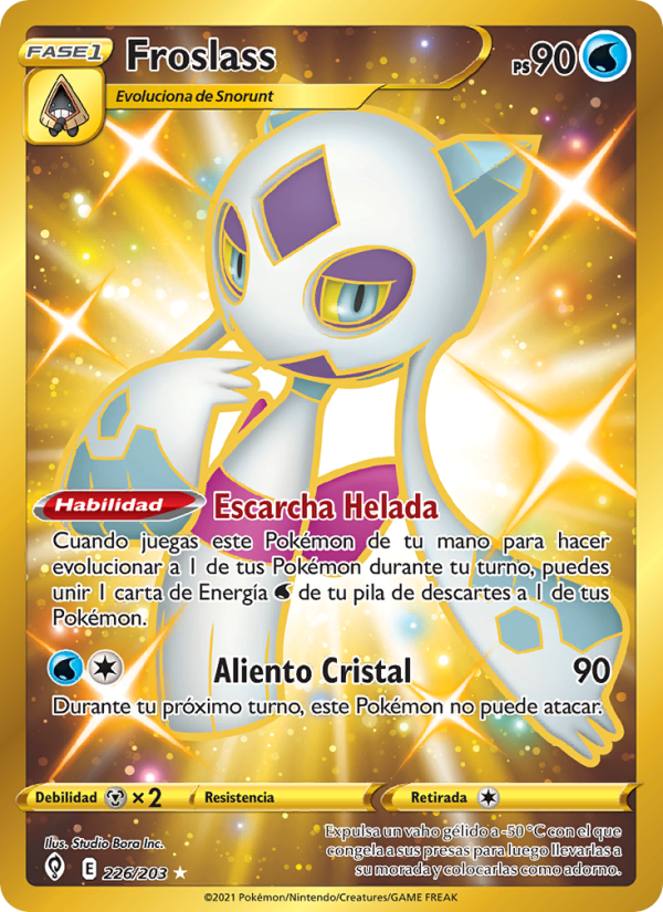 Froslass 226 — Evolving Skies (Spanish Pokémon TCG card)