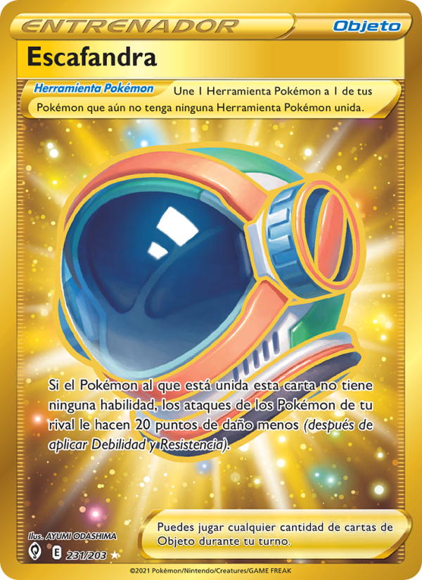 Escafandra 231 — Evolving Skies (Spanish Pokémon TCG card)