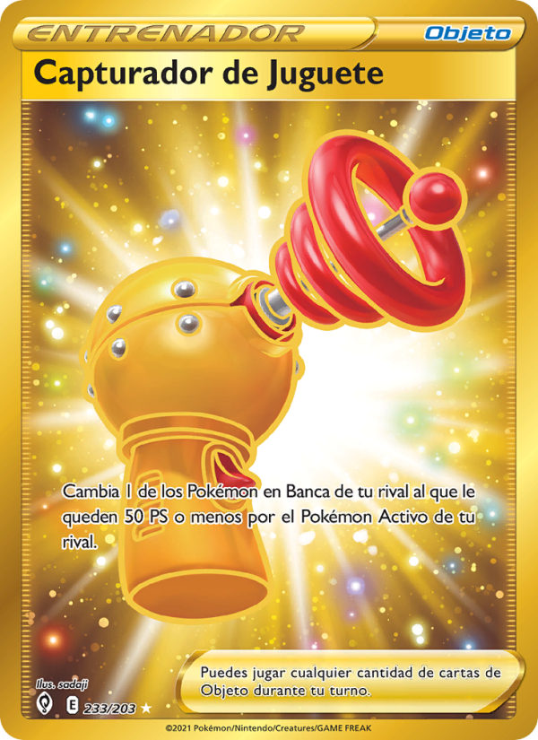 Capturador de Juguete 233 — Evolving Skies (Spanish Pokémon TCG card)