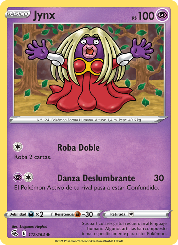 Jynx 112 — Fusion Strike (Spanish Pokémon TCG card)