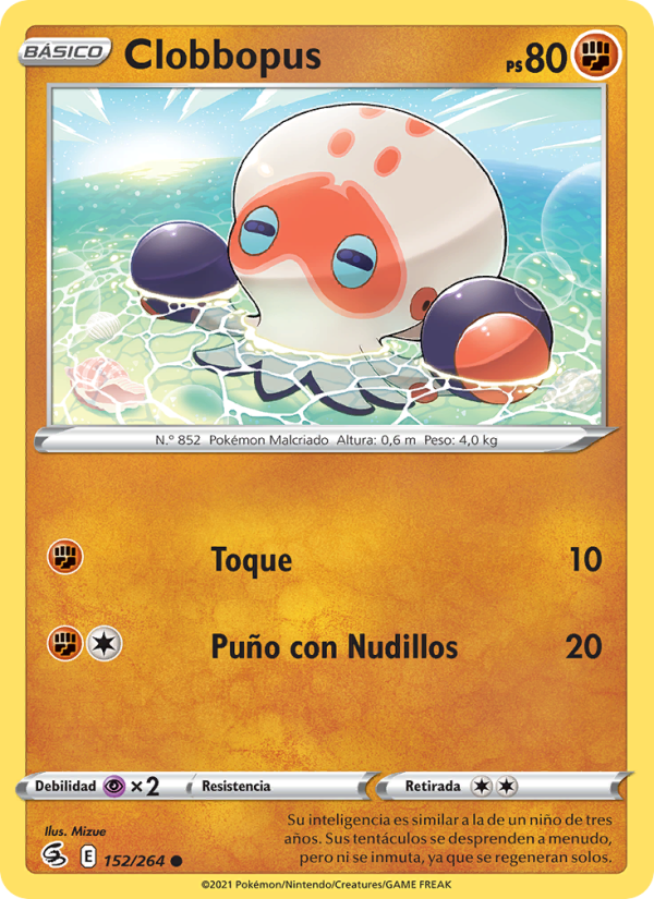 Clobbopus 152 — Fusion Strike (Spanish Pokémon TCG card)