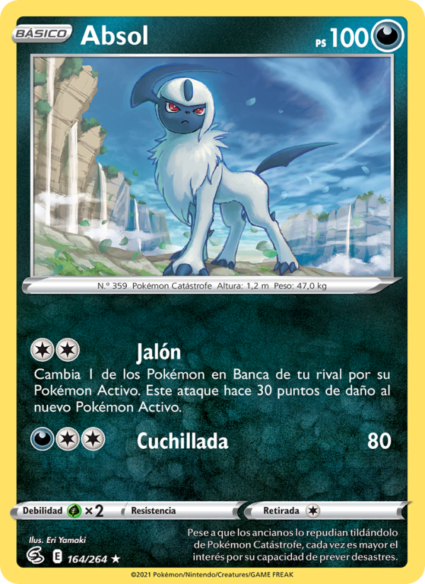 Absol 164 — Fusion Strike (Spanish Pokémon TCG card)