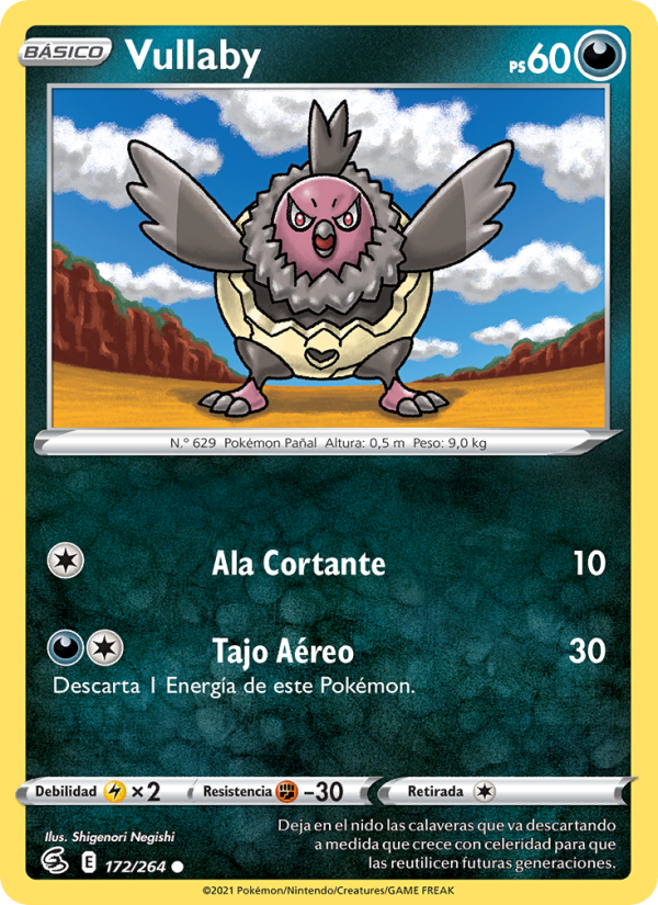 Vullaby 172 — Fusion Strike (Spanish Pokémon TCG card)