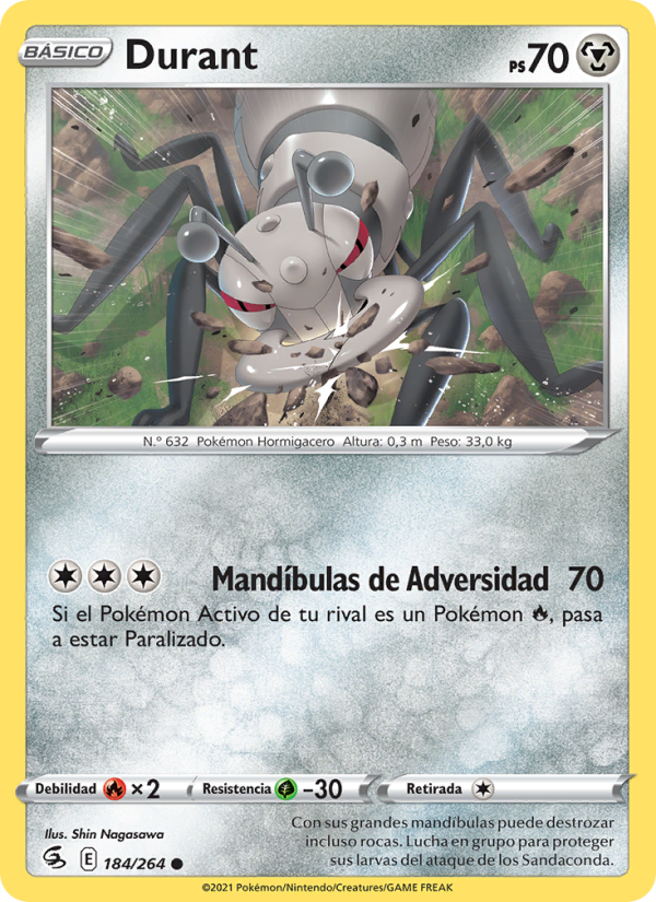 Durant 184 — Fusion Strike (Spanish Pokémon TCG card)