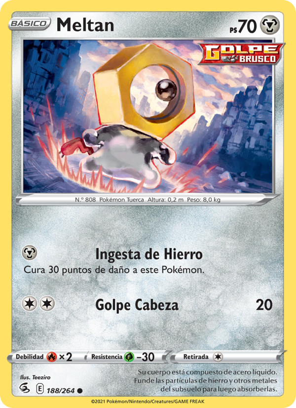 Meltan 188 — Fusion Strike (Spanish Pokémon TCG card)