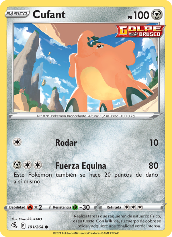 Cufant 191 — Fusion Strike (Spanish Pokémon TCG card)