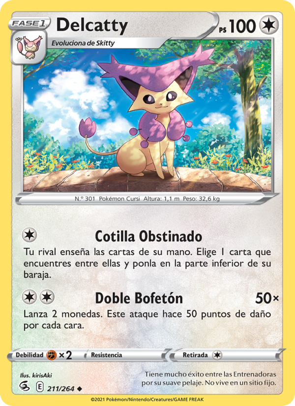 Delcatty 211 — Fusion Strike (Spanish Pokémon TCG card)