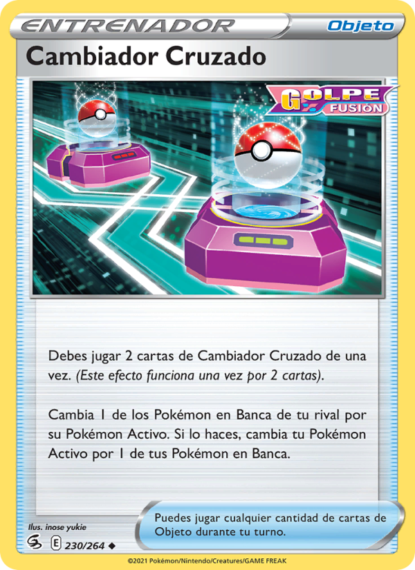 Cambiador Cruzado 230 — Fusion Strike (Spanish Pokémon TCG card)