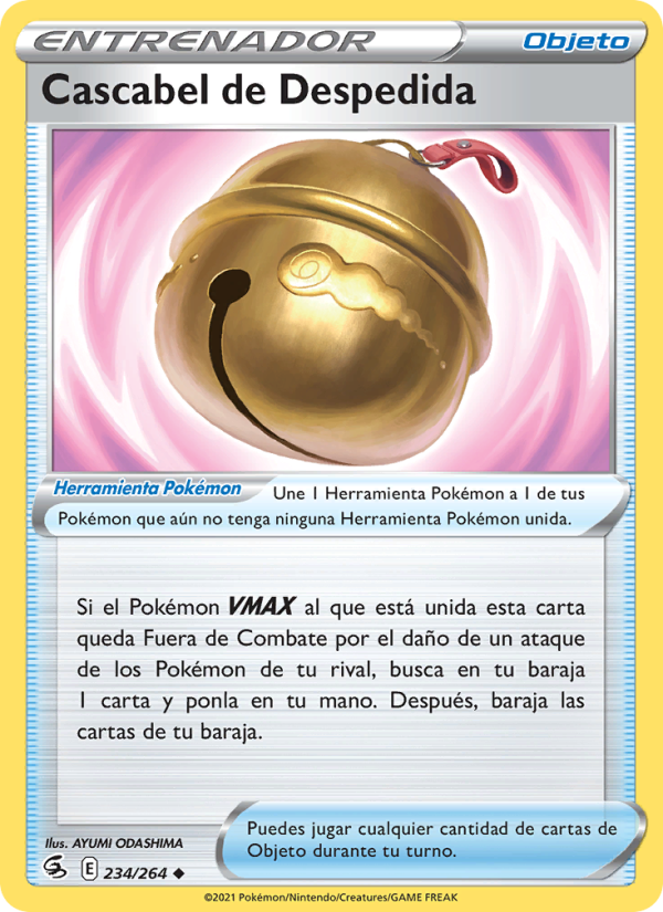 Cascabel de Despedida 234 — Fusion Strike (Spanish Pokémon TCG card)