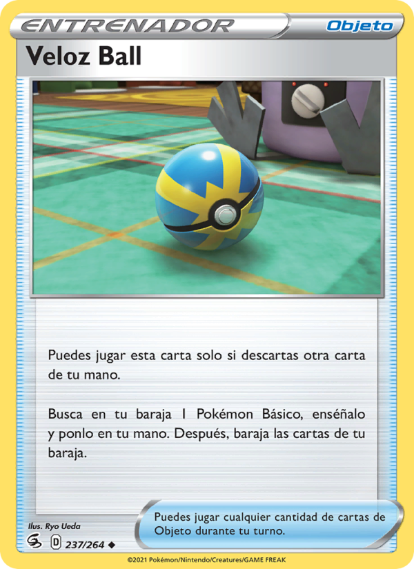 Veloz Ball 237 — Fusion Strike (Spanish Pokémon TCG card)