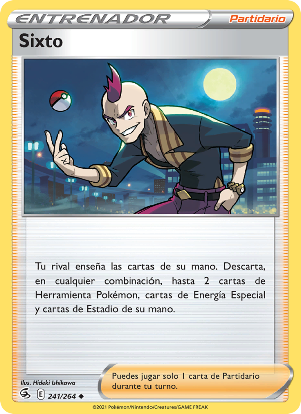 Sixto 241 — Fusion Strike (Spanish Pokémon TCG card)