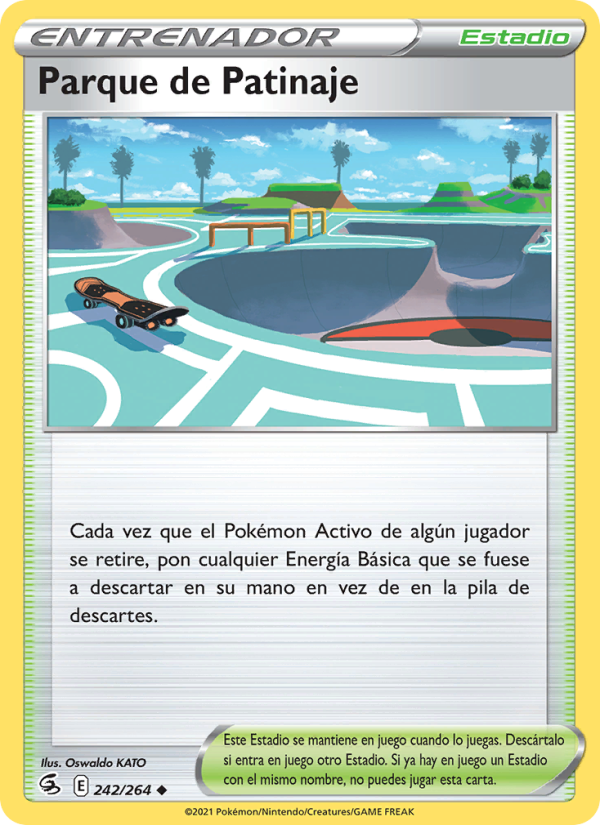 Parque de Patinaje 242 — Fusion Strike (Spanish Pokémon TCG card)