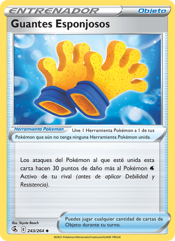Guantes Esponjosos 243 — Fusion Strike (Spanish Pokémon TCG card)