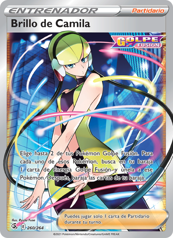 Brillo de Camila 260 — Fusion Strike (Spanish Pokémon TCG card)