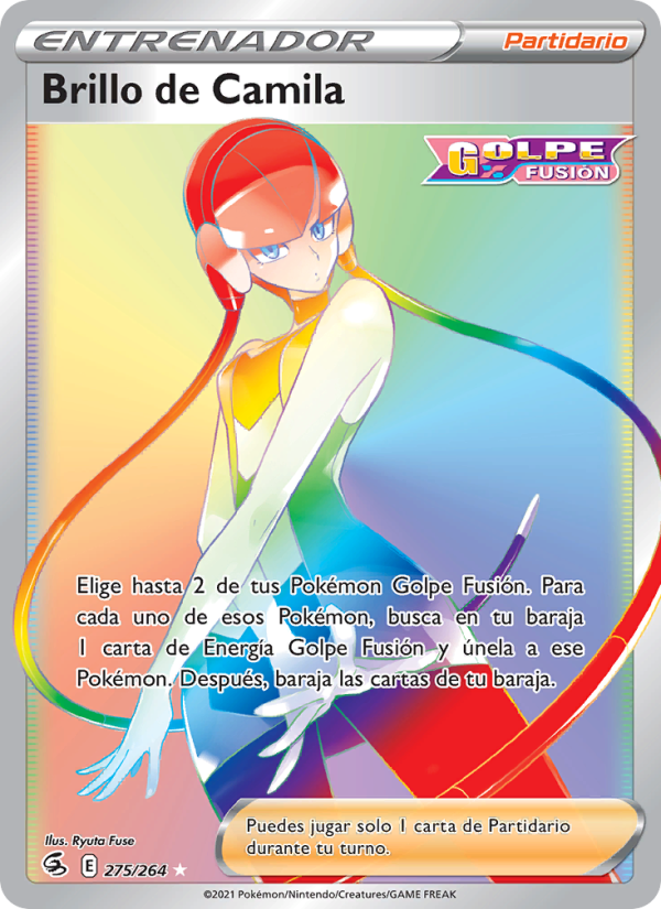 Brillo de Camila 275 — Fusion Strike (Spanish Pokémon TCG card)