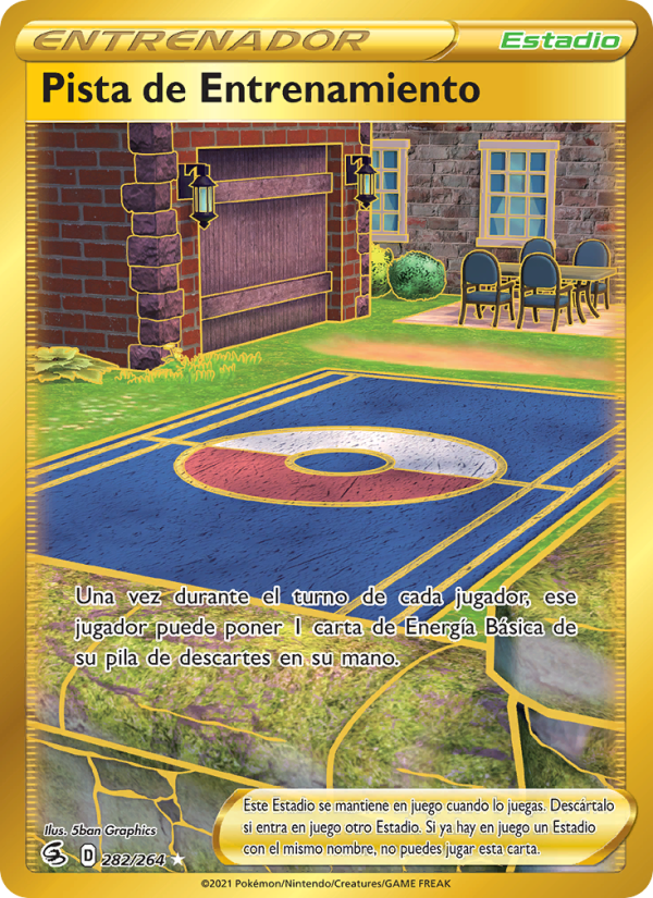 Pista de Entrenamiento 282 — Fusion Strike (Spanish Pokémon TCG card)
