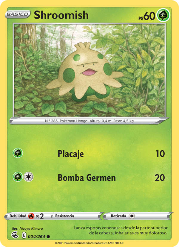 Shroomish 4 — Fusion Strike (Spanish Pokémon TCG card)