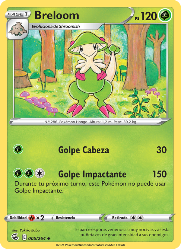 Breloom 5 — Fusion Strike (Spanish Pokémon TCG card)