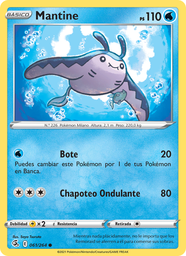 Mantine 61 — Fusion Strike (Spanish Pokémon TCG card)