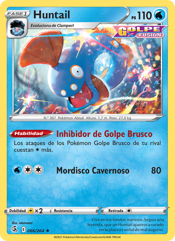 Huntail 66 — Fusion Strike (Spanish Pokémon TCG card)
