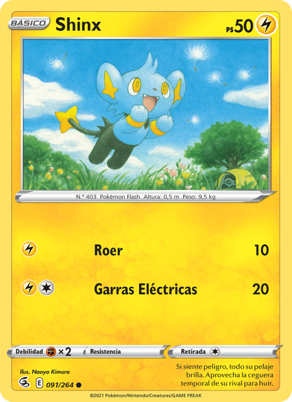Shinx 91 — Fusion Strike (Spanish Pokémon TCG card)
