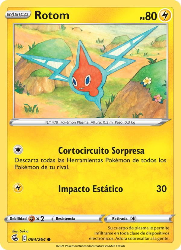 Rotom 94 — Fusion Strike (Spanish Pokémon TCG card)