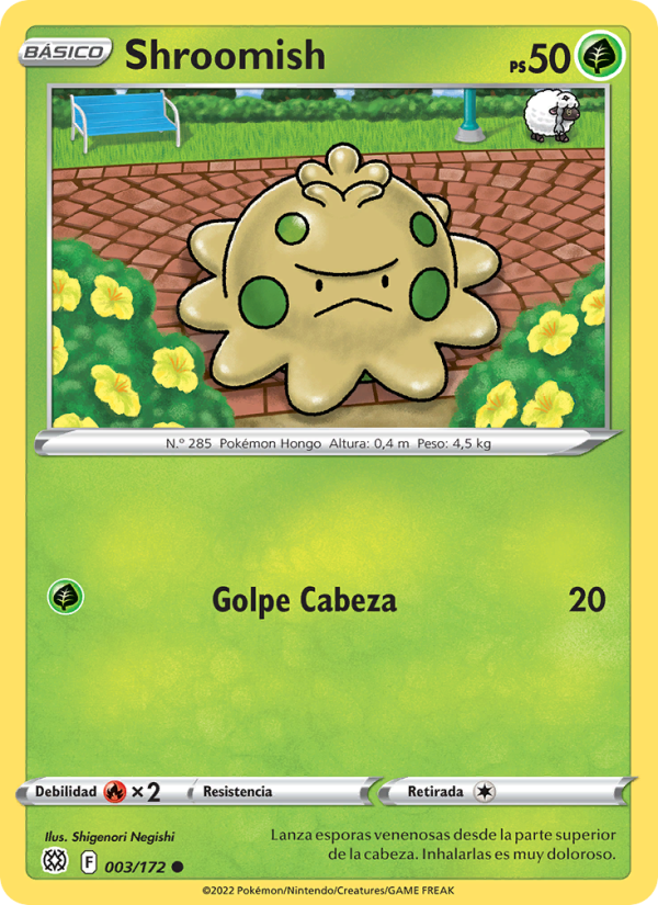 Shroomish 003 — Brilliant Stars (Spanish Pokémon TCG card)