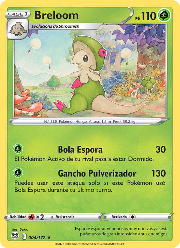 Breloom 004 — Brilliant Stars (Spanish Pokémon TCG card)