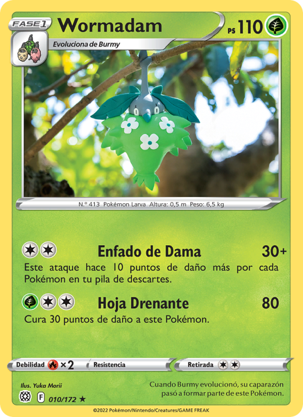 Wormadam 010 — Brilliant Stars (Spanish Pokémon TCG card)