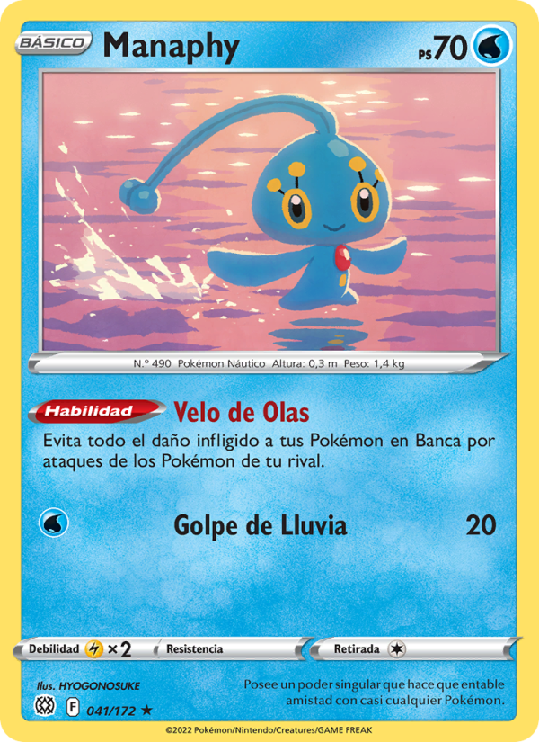 Manaphy 041 — Brilliant Stars (Spanish Pokémon TCG card)