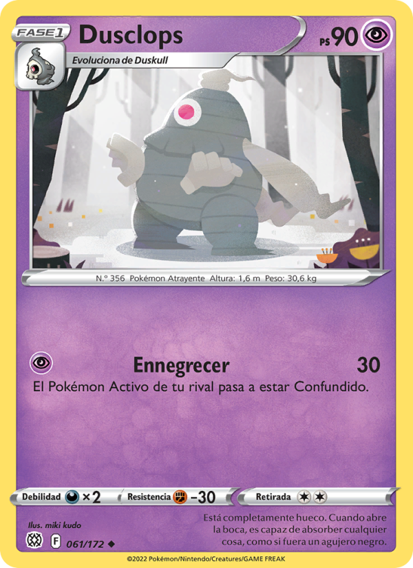 Dusclops 061 — Brilliant Stars (Spanish Pokémon TCG card)