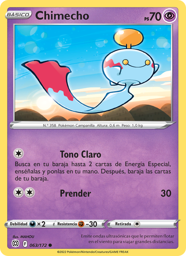 Chimecho 063 — Brilliant Stars (Spanish Pokémon TCG card)