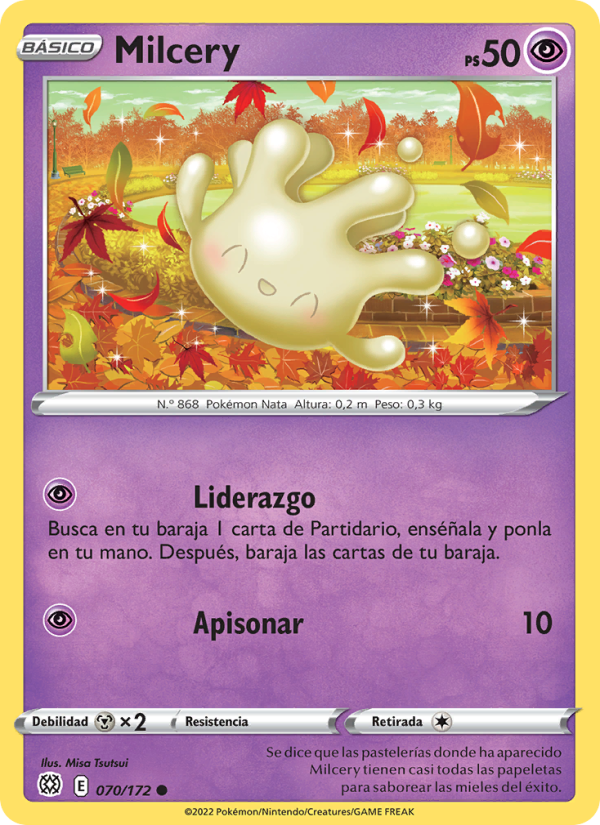 Milcery 070 — Brilliant Stars (Spanish Pokémon TCG card)