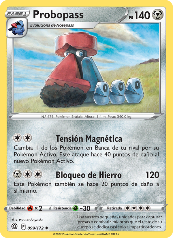 Probopass 099 — Brilliant Stars (Spanish Pokémon TCG card)
