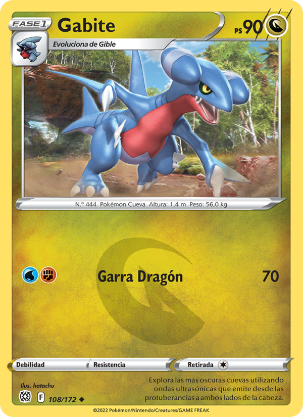 Gabite 108 — Brilliant Stars (Spanish Pokémon TCG card)