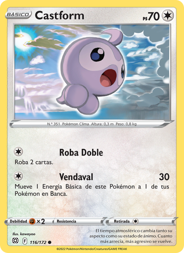 Castform 116 — Brilliant Stars (Spanish Pokémon TCG card)
