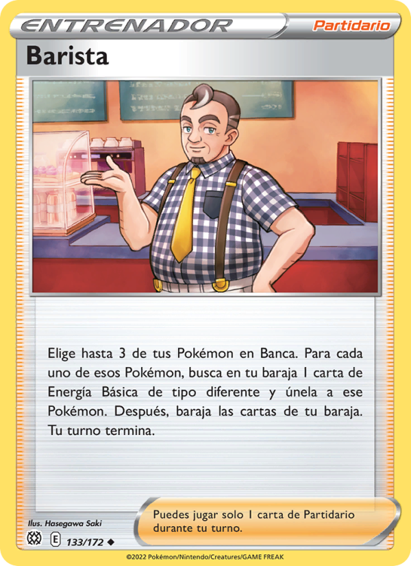 Barista 133 — Brilliant Stars (Spanish Pokémon TCG card)
