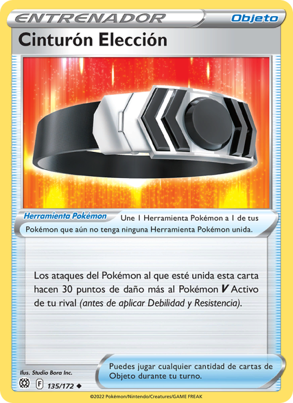 Cinturón Elección 135 — Brilliant Stars (Spanish Pokémon TCG card)